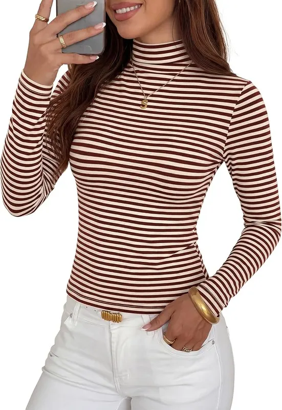 BTFBM Long Sleeve Shirts Brown White – product photo 7 of 8