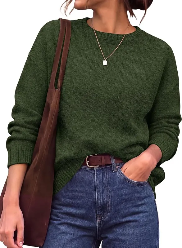 BTFBM Oversized Sweaters in Army Green