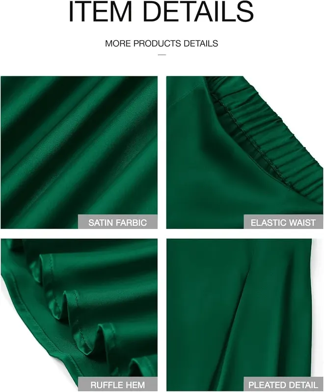 BTFBM Satin Maxi Skirts – Spring through fall wear