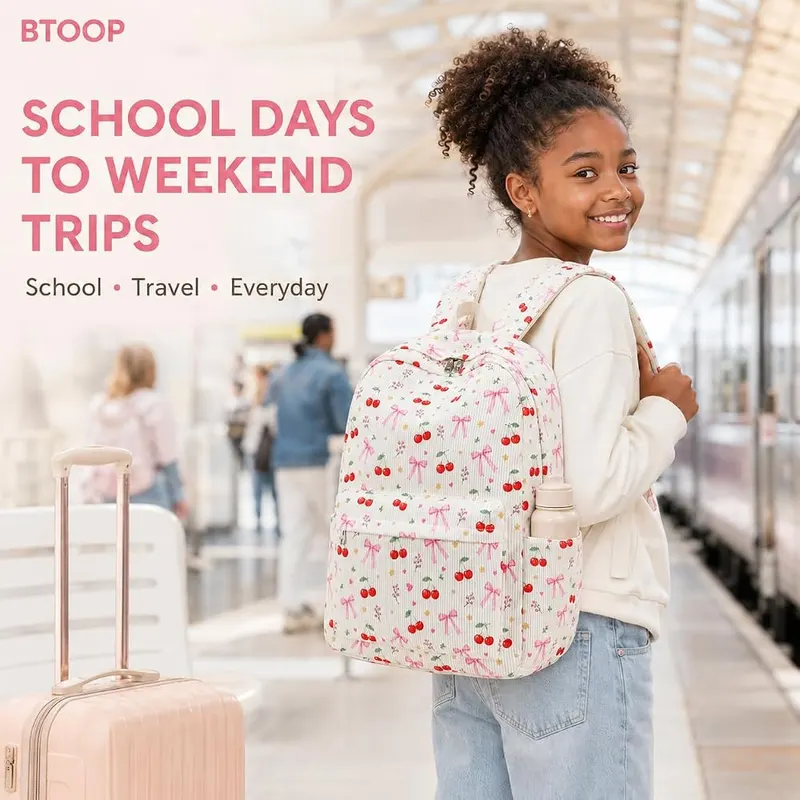 BTOOP School Backpack – Multiple pockets and compartments