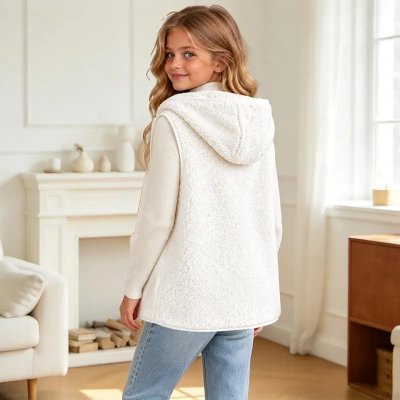 Bwaydeg Long Fleece Vest – Long Length & Cute Modern Style