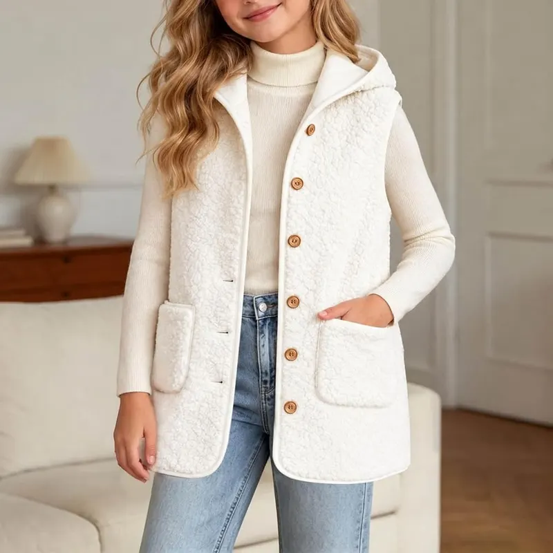Bwaydeg Long Fleece Vest – product photo 7 of 7