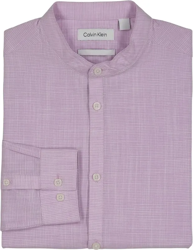 Calvin Klein Boys’ Long Sleeve Patterned Dress Shirt – Premium Quality