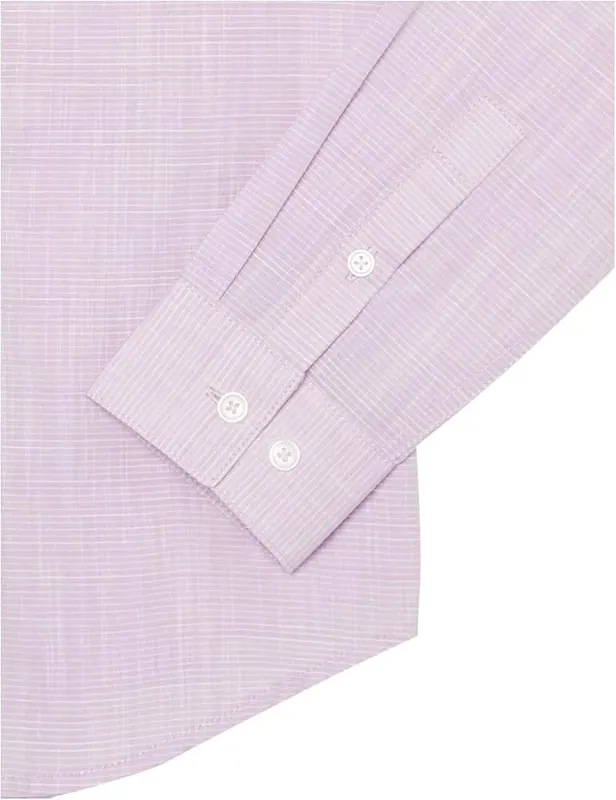 Calvin Klein Boys’ Long Sleeve Patterned Dress Shirt – Calvin Klein