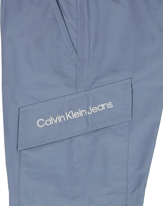 Calvin Klein Boys’ Pull-On Cargo Short – Comfortable cotton-nylon blend