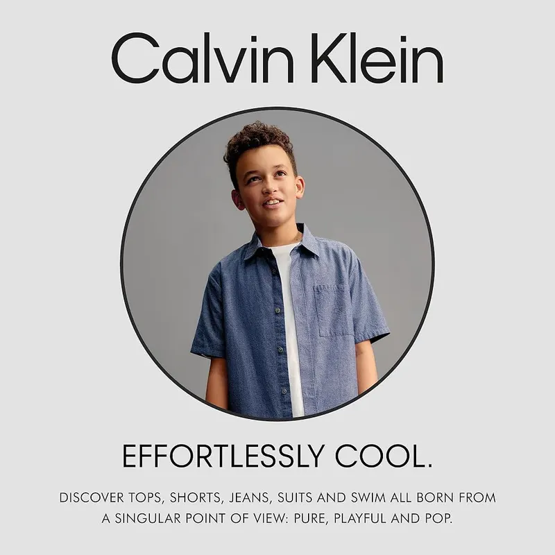 Calvin Klein Boys’ Pull-On Cargo Short – Durable and machine wash-safe