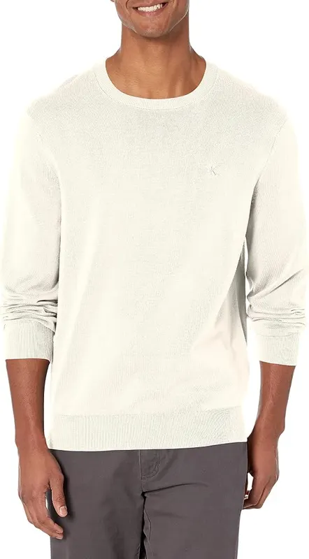 Calvin Klein Men’s Supima Cotton Solid Monogram Logo