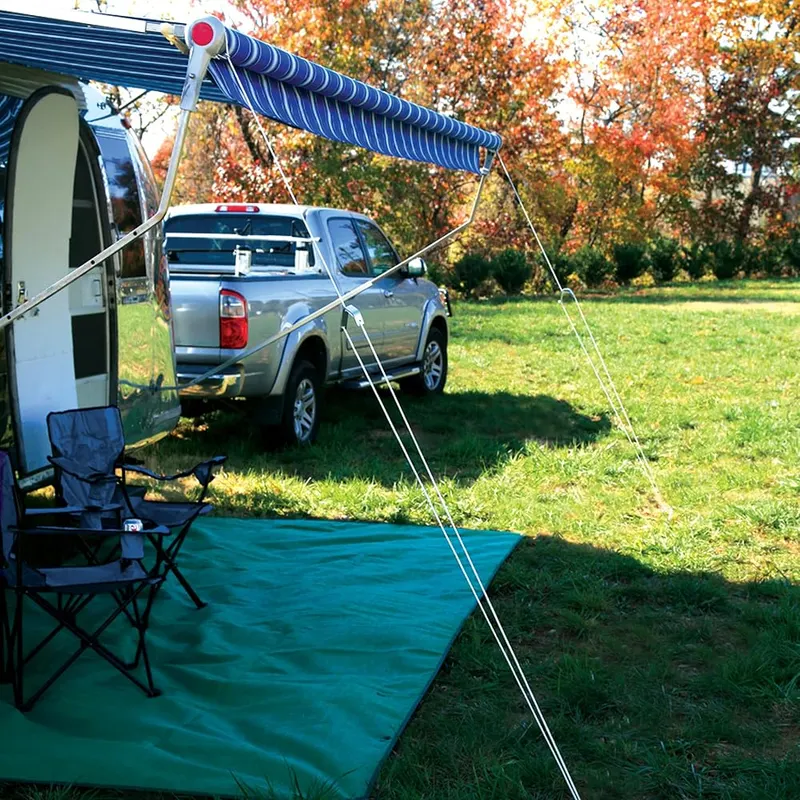 Camco 42563 Awning Stabilizer Kit – Spiral stakes work well in all kinds