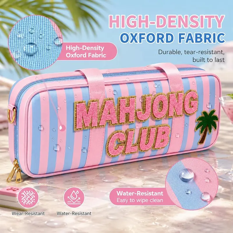 Carlcross Mahjong Rack Bag – Soft velvet interior lining protection