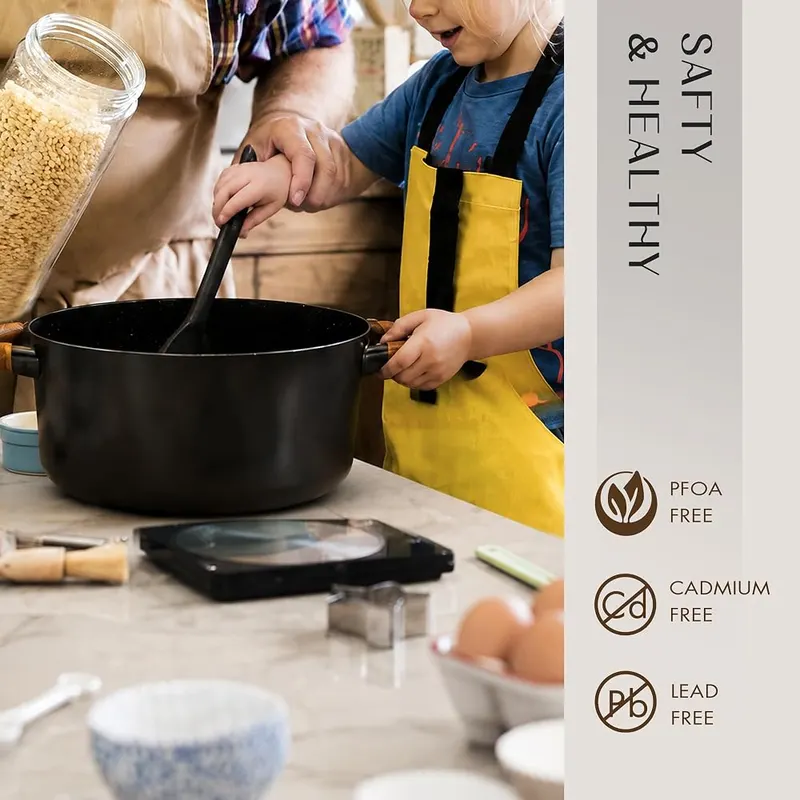 CAROTE 22pcs Ceramic Cookware Set – Set Includes