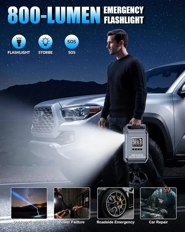 Carzip Car Battery Jump Starter – Dependable Battery Jumper Starter Portable for Any Situation