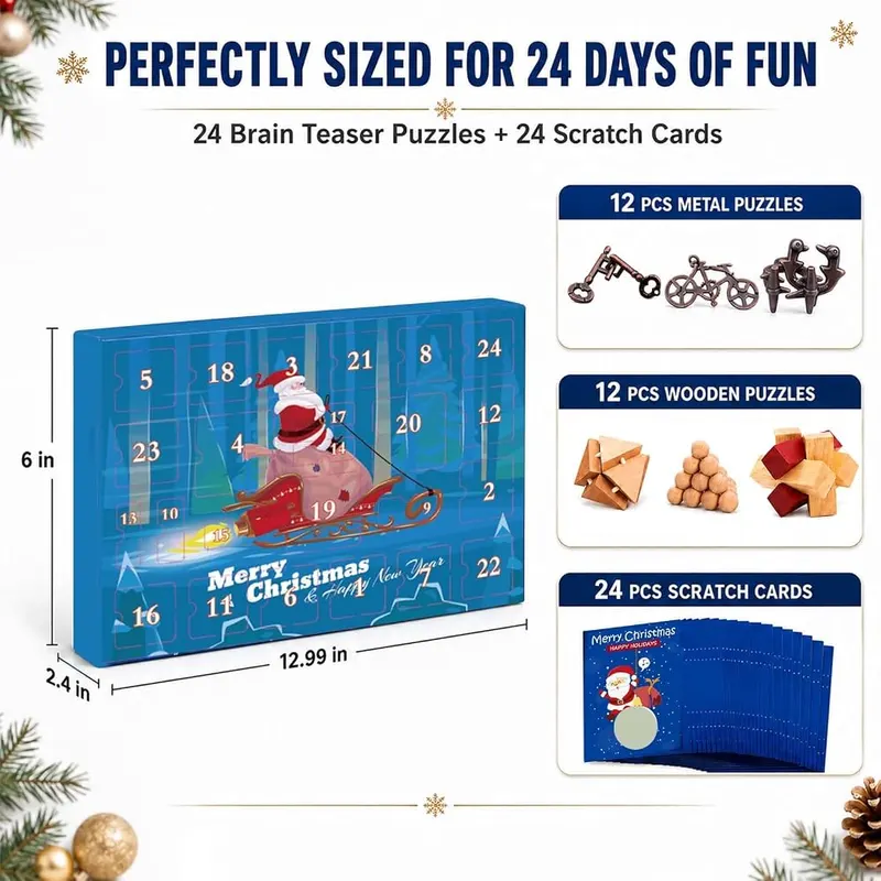 CAXIENDT Advent Calendar 2026 – Blue present-box style design