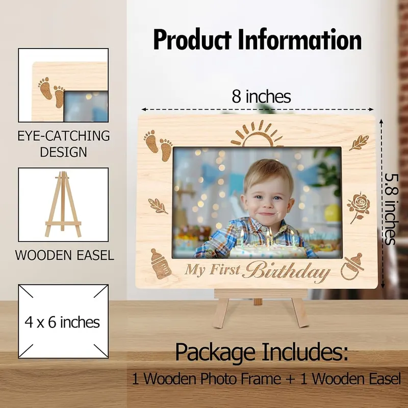 Cazhes My 1st Birthday Picture Frames – product photo 2 of 7