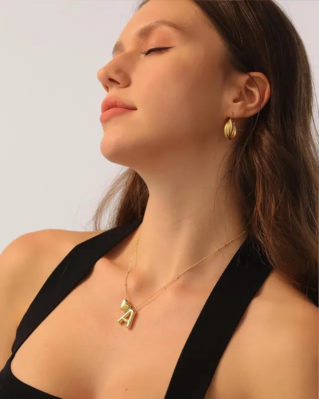 CCINPPY Heart Letter Necklace – Great Gift for Women