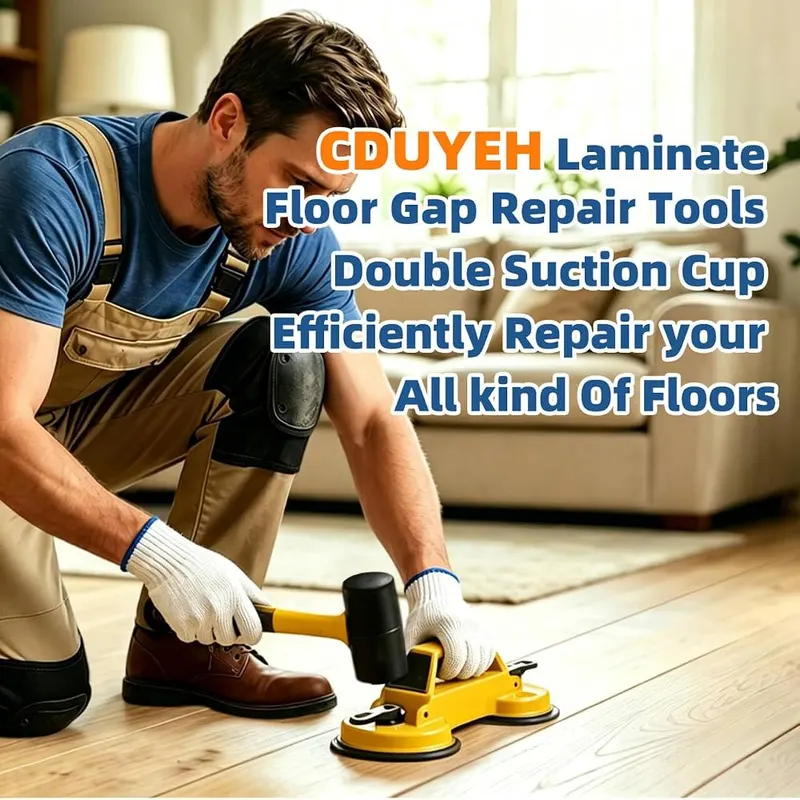 CDUYEH Floor Gap Vinyl Fixer Tool Repair – Dual high density silicone suction cups