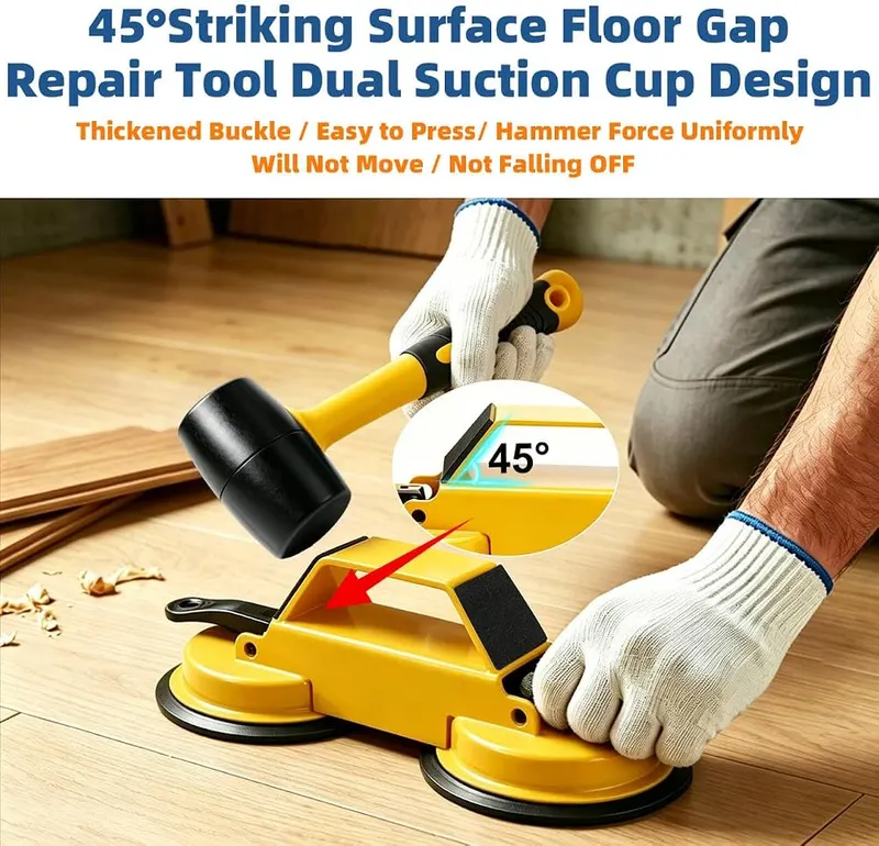 CDUYEH Floor Gap Vinyl Fixer Tool Repair – Enlarged suction cup lever for security