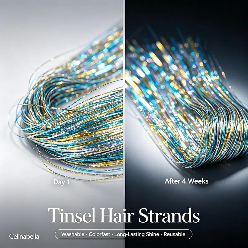 Celinabella Gradient Hair Tinsel – Salon Heat, No Worries