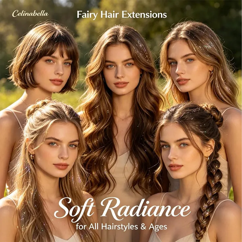 Celinabella Gradient Hair Tinsel – Gift-Ready Complete Set