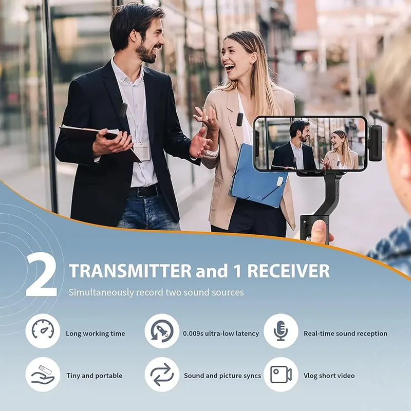 CENGNIAN Wireless Lavalier Microphone Mini Mic Clip – product photo 4 of 9