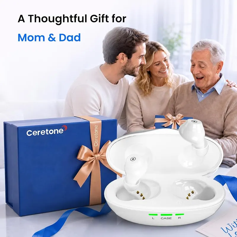 Ceretone ITE Hearing Aids Rechargeable Hearing Aids – S, M and L ear tips