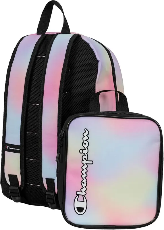 Champion Kids’ Mode Backpack and Lunch Box Candlelight Pink/Iced Aqua/Black – product photo 4 of 6