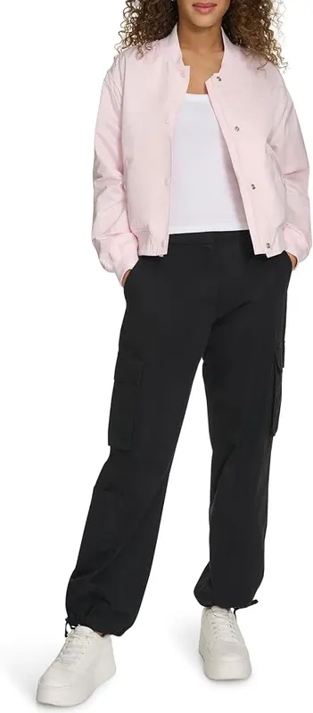 Champion Women’s Cropped Varsity Bomber Jacket – product photo 2 of 6
