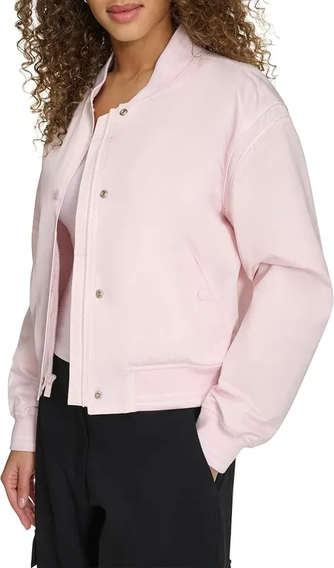 Champion Women’s Cropped Varsity Bomber Jacket – product photo 5 of 6