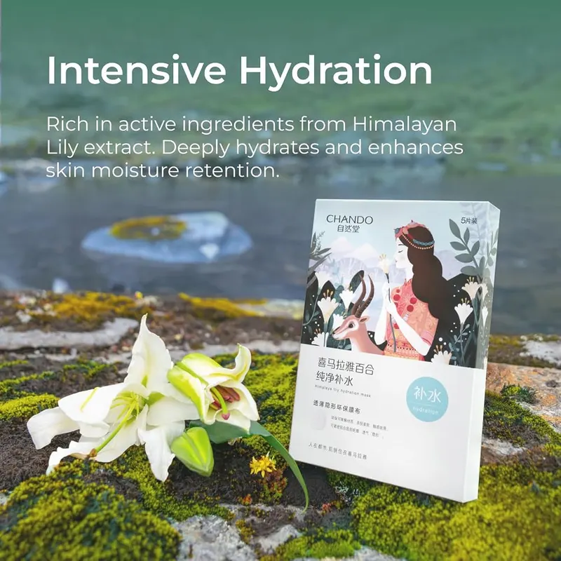 CHANDO HIMALAYA Lily Hydration Moisturizing Sheet Mask – Enriched with Himalayan Lily extract