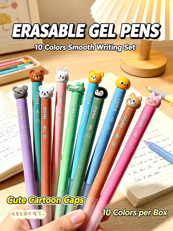 ChayWillow 10 Colors Erasable Gel Pens – product photo 8 of 9