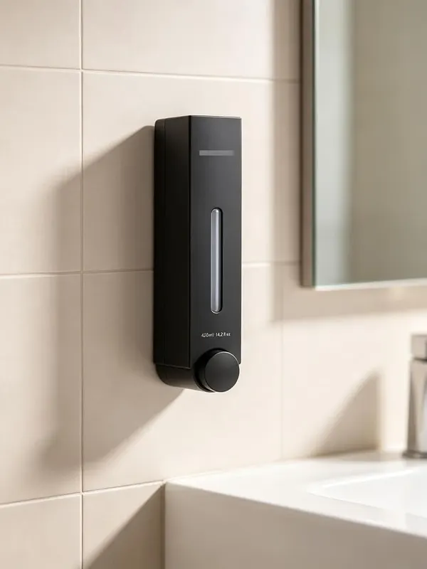ChayWillow 14.2 OZ Wall Mounted Manual Soap in Matte Black