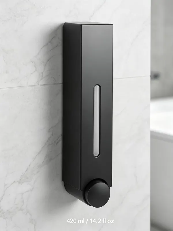 ChayWillow 14.2 OZ Wall Mounted Manual Soap – Matte black finish