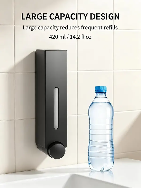 ChayWillow 14.2 OZ Wall Mounted Manual Soap – Leak-proof pump design