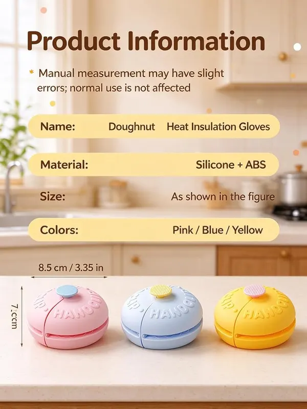 ChayWillow 3 Pack Silicone Doughnut Heat Resistant – product photo 9 of 9