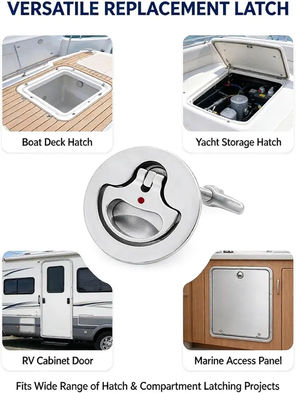 ChayWillow 316 Stainless Steel Flush Mount Hatch – product photo 8 of 8