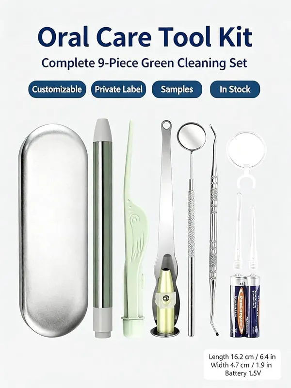 ChayWillow 9-Piece Tonsil Stone Removal Tool Set – Built in LED light pen