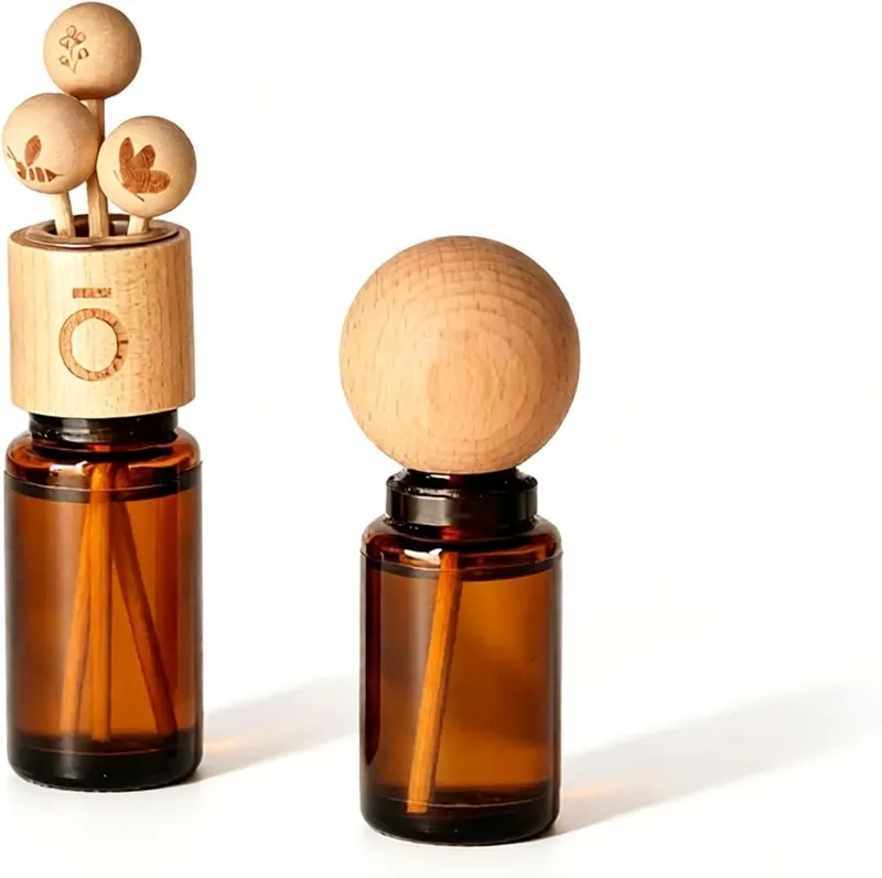 ChayWillow Beech Wood Diffuser Ball Set in Natural Wood