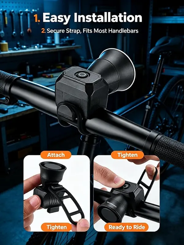ChayWillow Bike Electric Horn – five selectable audio modes