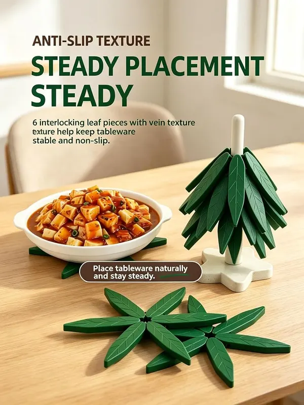 ChayWillow Heat Resistant Tree Trivet Non-Slip Kitchen – Non slip dining table protection