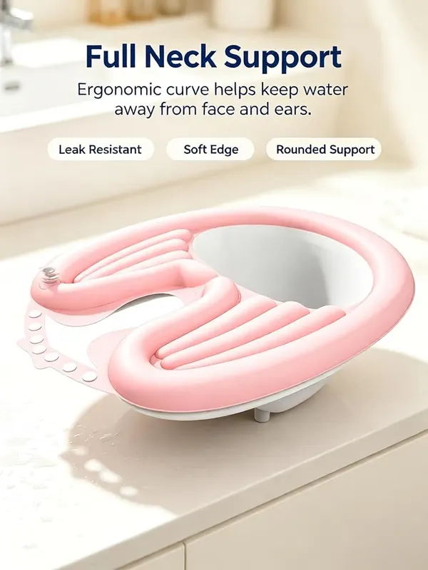 ChayWillow Inflatable Shampoo Basin – Soft plastic construction for comfort