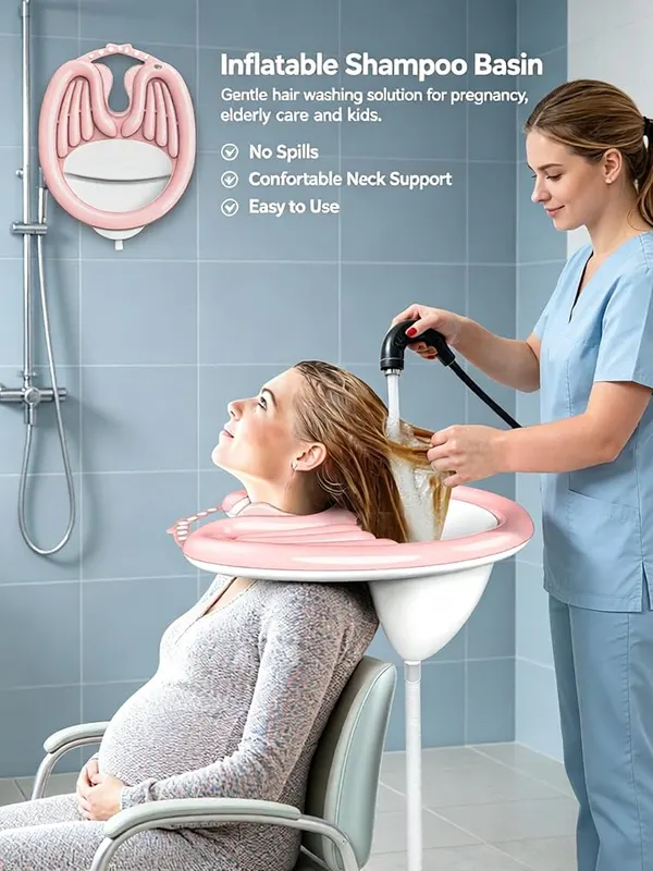 ChayWillow Inflatable Shampoo Basin – Foldable design for easy storage