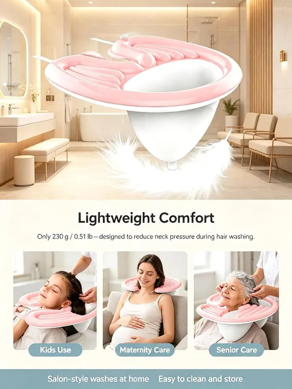 ChayWillow Inflatable Shampoo Basin – Portable shampoo washing basin