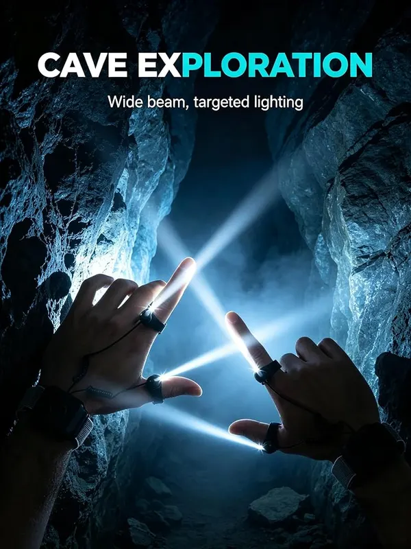 ChayWillow LED Wrist-Mounted Finger Flashlight Hands-Free – Convenient wrist mounted design