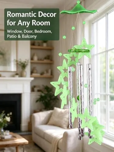 ChayWillow Luminous Acrylic Star Wind Chime Hanging – product photo 7 of 8
