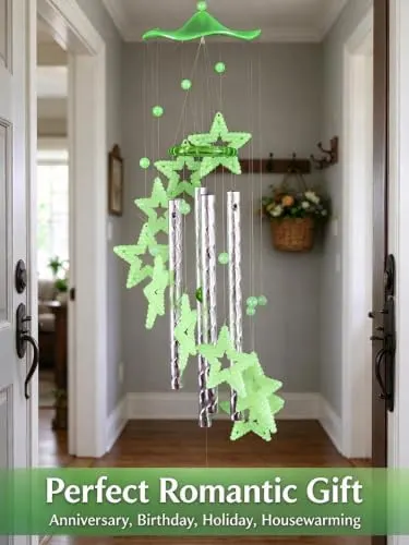 ChayWillow Luminous Acrylic Star Wind Chime Hanging – product photo 8 of 8