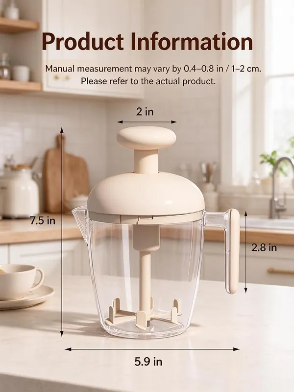 ChayWillow Manual Egg Beater Cup – Semi-Automatic Press Operation