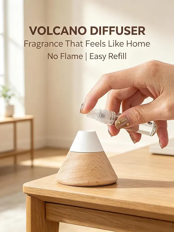 ChayWillow Mini Volcano Diatomite Essential Oil Diffuser – Mini volcano-style design