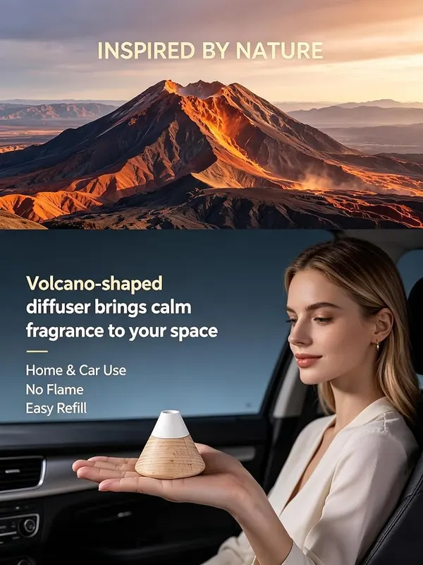 ChayWillow Mini Volcano Diatomite Essential Oil Diffuser – product photo 8 of 8