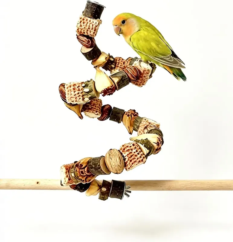 ChayWillow Natural Parrot Perch Chew Toy in Natural Brown
