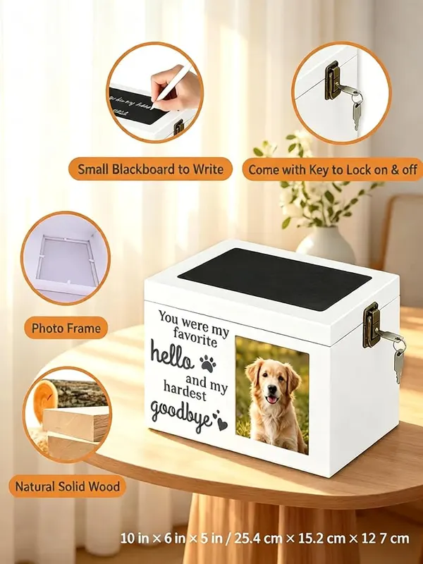 ChayWillow Pet Memorial Urn – Blackboard panel for messages