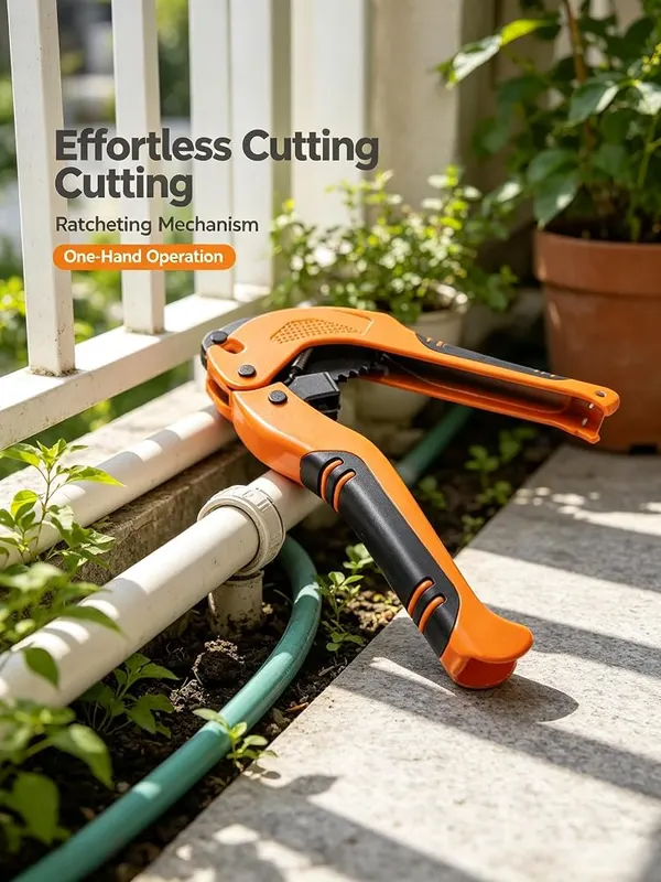 ChayWillow Ratcheting PVC Pipe Cutter 1-5/8 – Durable aluminum alloy body